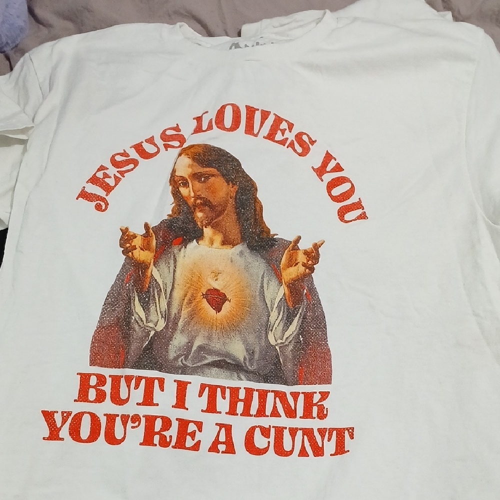 Spencer's White Cotton T-Shirt